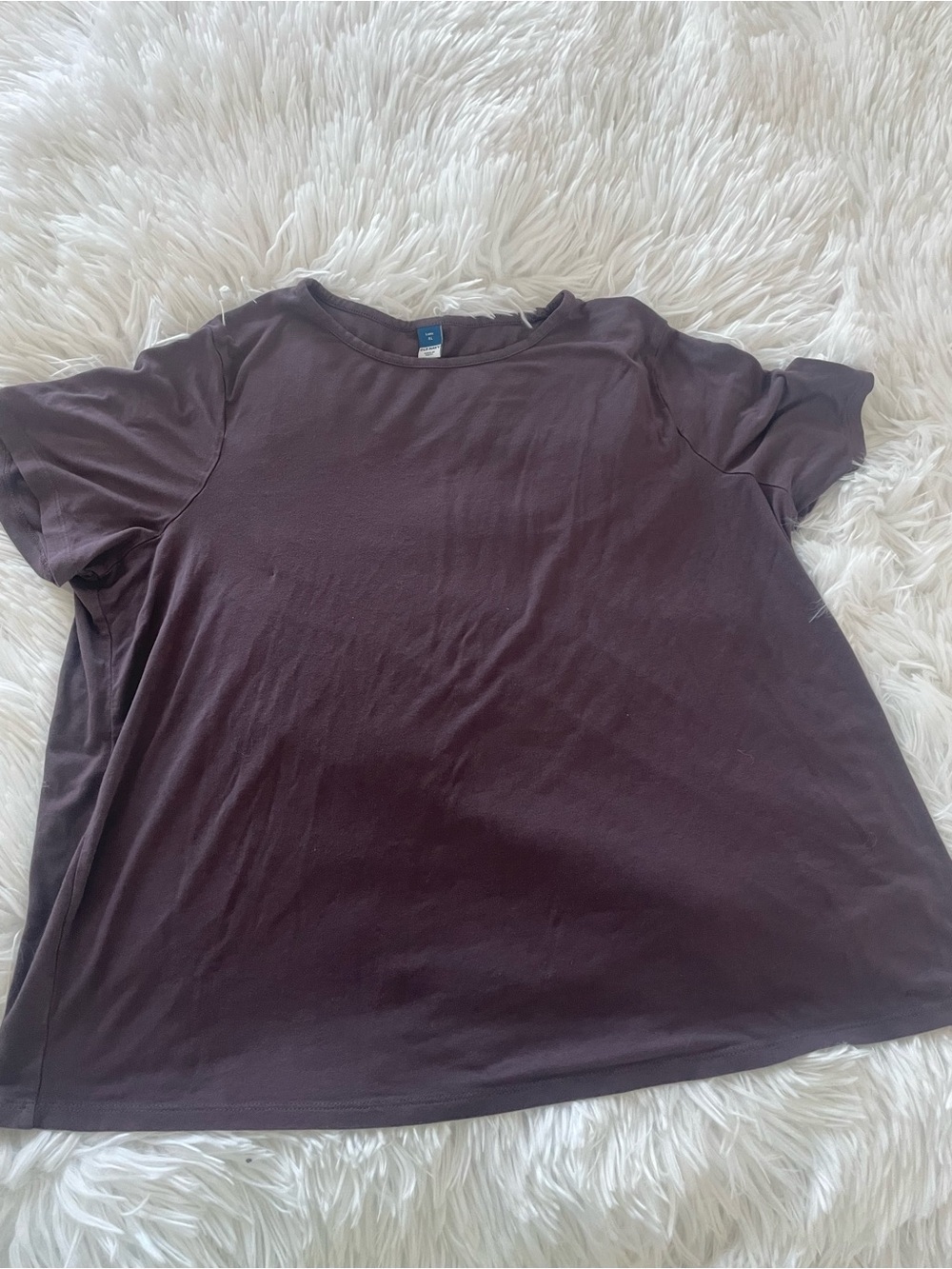 Old Navy Luxe Tee in Deep Plum